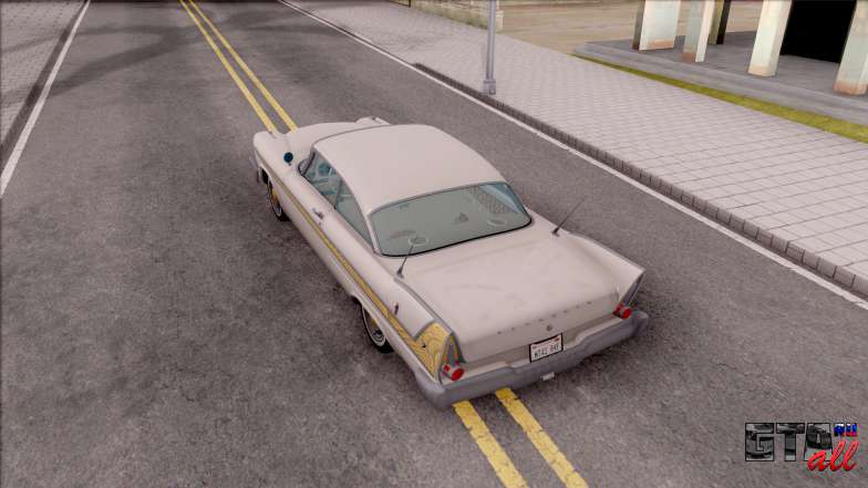 Plymouth Fury 1958 IVF для GTA San Andreas задняя часть