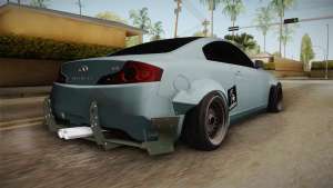 Infiniti G35 Rocket Bunny для GTA San Andreas вид сзади