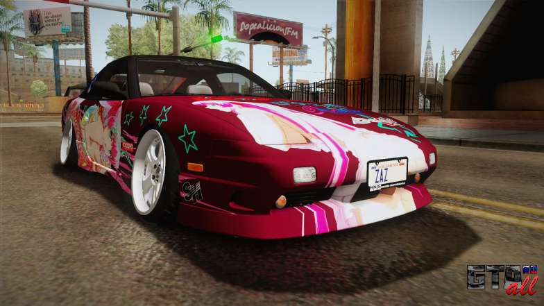 Nissan 240SX Ousawa Miu Itasha для GTA San Andreas общий вид