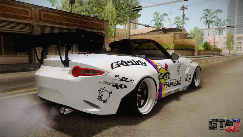 Mazda MX-5 ND Pandem 2016 для GTA San Andreas задняя часть