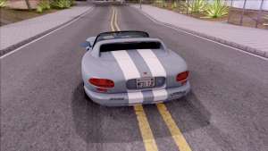 Dodge Viper RT/10 для GTA San Andreas вид сзади