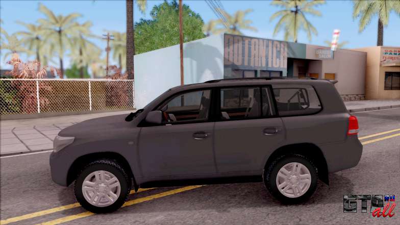 Toyota Land Cruiser 200 для GTA San Andreas вид сбоку