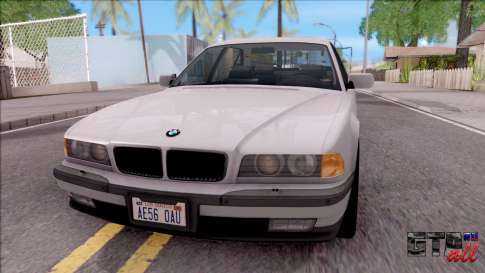 BMW 750i E38 1996 для GTA San Andreas вид спереди