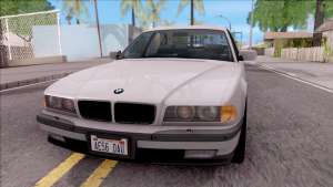 BMW 750i E38 1996 для GTA San Andreas вид спереди