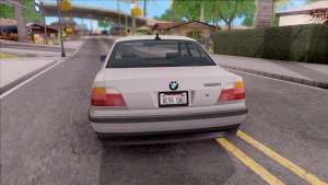 BMW 750i E38 1996 для GTA San Andreas вид сзади