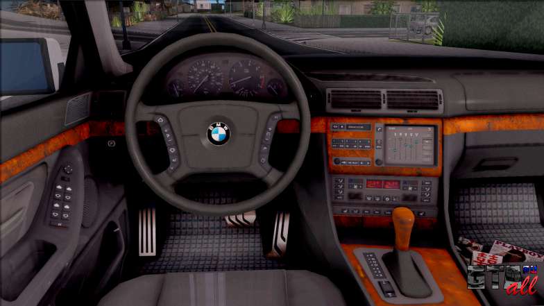 BMW 750i E38 1996 для GTA San Andreas салон