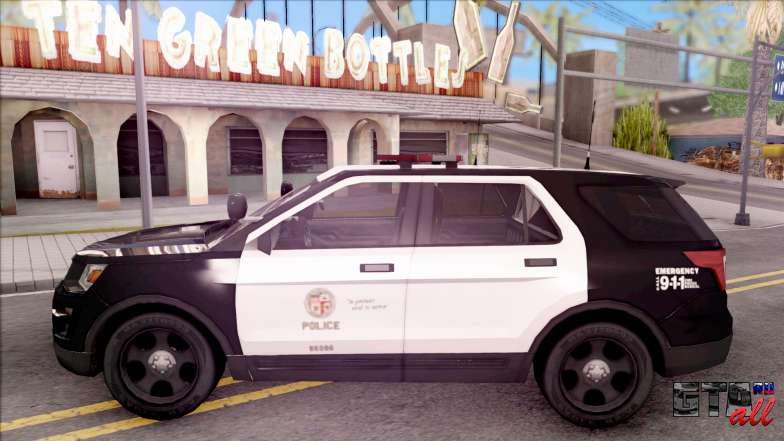 Ford Explorer Police Interception для GTA San Andreas вид сбоку