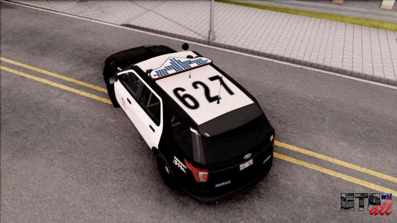 Ford Explorer Police Interception для GTA San Andreas вид сверху