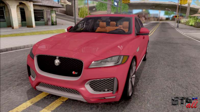 Jaguar F-Pace S для GTA San Andreas вид спереди