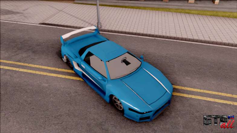 BlueRay's Infernus V9+V10 для GTA San Andreas вид сверху