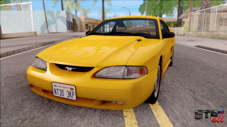 Ford Mustang GT 1993 для GTA San Andreas вид спереди