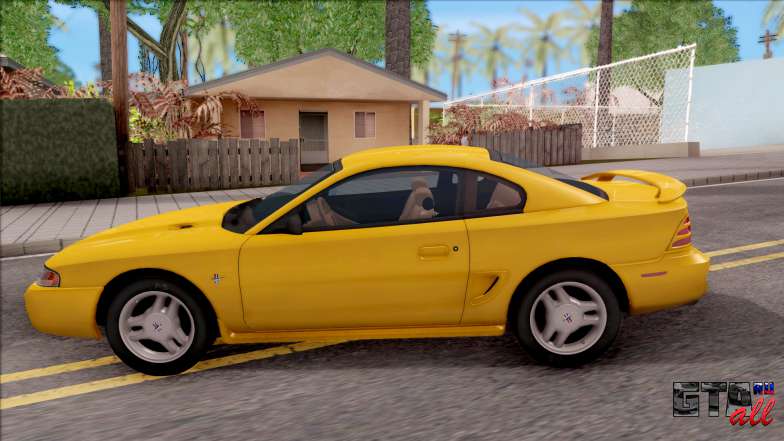 Ford Mustang GT 1993 для GTA San Andreas вид сбоку