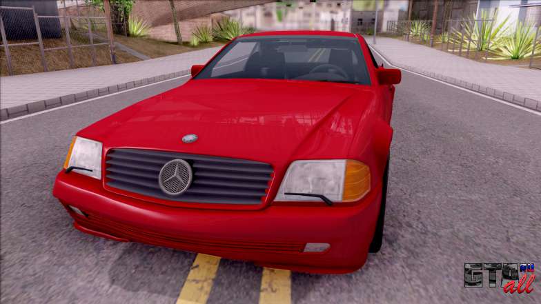 Mercedes-Benz 500SL R129 1989 для GTA San Andreas вид спереди