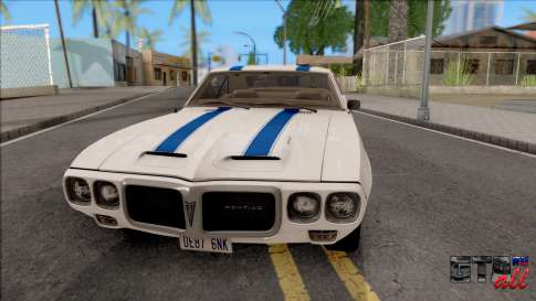 Pontiac Firebird Trans Am Coupe 1969 для GTA San Andreas вид спереди