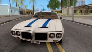 Pontiac Firebird Trans Am Coupe 1969 для GTA San Andreas вид спереди