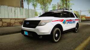 Ford Explorer 2012 YRP для GTA San Andreas вид спереди