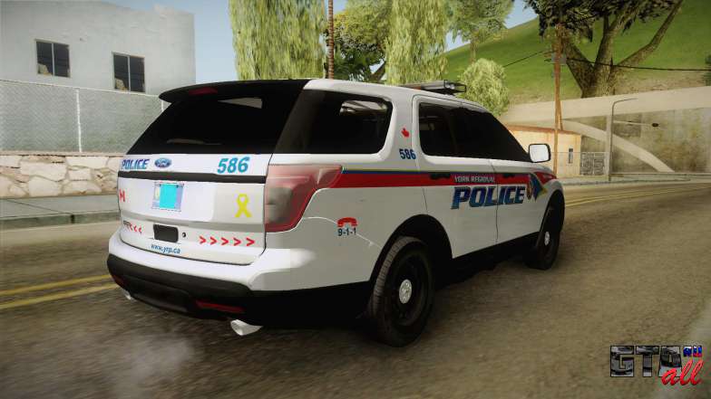 Ford Explorer 2012 YRP для GTA San Andreas задняя часть