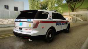 Ford Explorer 2012 YRP для GTA San Andreas задняя часть