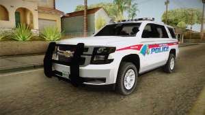 Chevrolet Tahoe PPV 2016 YRP для GTA San Andreas вид спереди