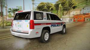 Chevrolet Tahoe PPV 2016 YRP для GTA San Andreas задняя часть