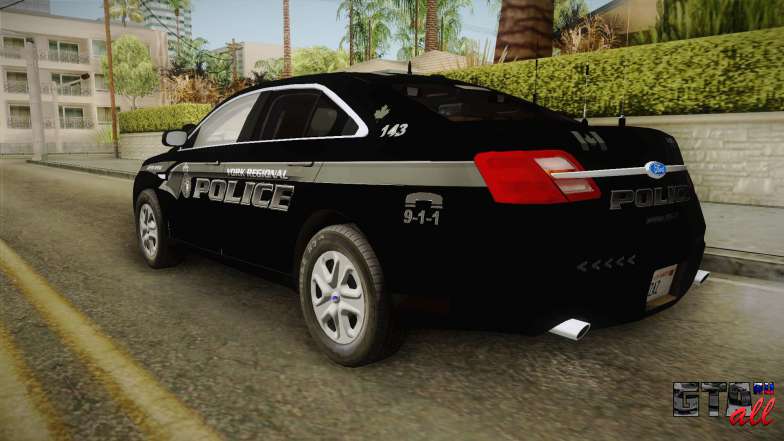 Ford Taurus Stealth 2016 YRP для GTA San Andreas вид сзади