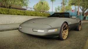 Chevrolet Corvette C4 Cabrio Drift 1996 для GTA San Andreas вид спереди