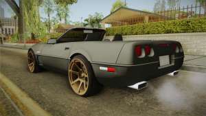 Chevrolet Corvette C4 Cabrio Drift 1996 для GTA San Andreas вид сзади