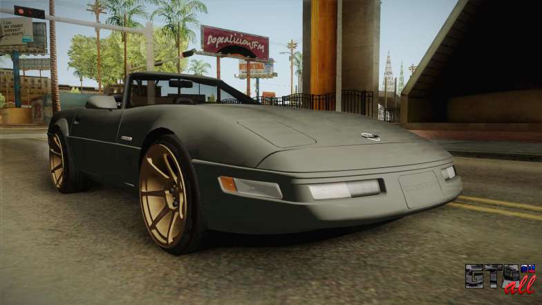 Chevrolet Corvette C4 Cabrio Drift 1996 для GTA San Andreas экстерьер