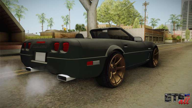 Chevrolet Corvette C4 Cabrio Drift 1996 для GTA San Andreas задняя часть