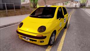 Daewoo Matiz Taxi для GTA San Andreas вид спереди