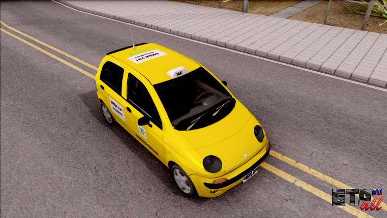 Daewoo Matiz Taxi для GTA San Andreas общий вид