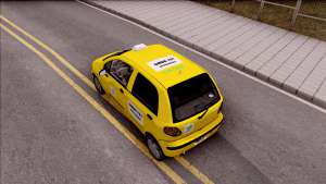 Daewoo Matiz Taxi для GTA San Andreas вид сверху