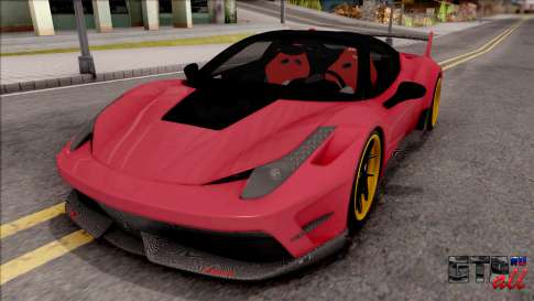 Ferrari 458 Italia Misha Design для GTA San Andreas вид спереди