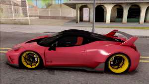 Ferrari 458 Italia Misha Design для GTA San Andreas вид сбоку