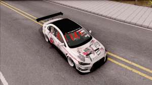 Mitsubishi Lancer Evolution X KC Itasha для GTA San Andreas общий вид