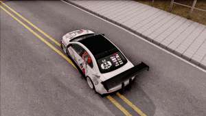 Mitsubishi Lancer Evolution X KC Itasha для GTA San Andreas вид сверху