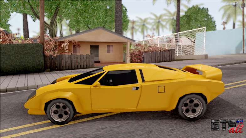 Infernus 1986 для GTA San Andreas вид сбоку