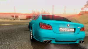 BMW M5 E60 JoRick для GTA San Andreas фары и выхлопные трубы