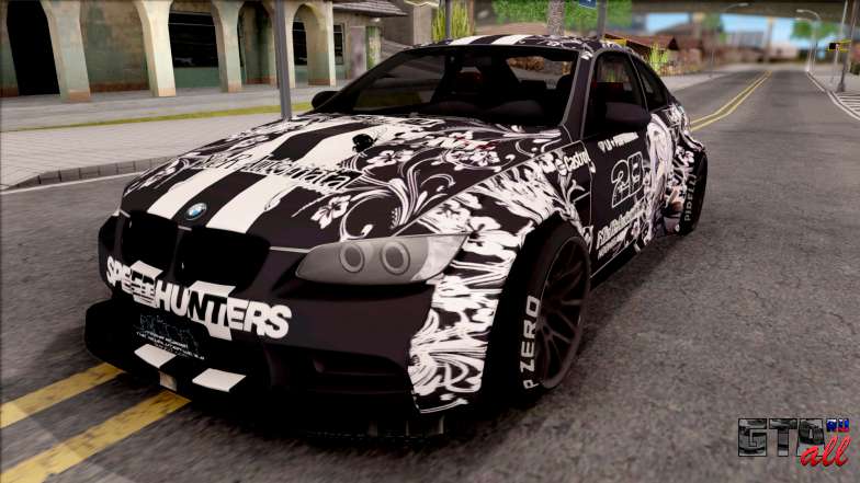 BMW M3 E92 2B of NieR: LB Performance для GTA San Andreas вид спереди