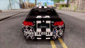 BMW M3 E92 2B of NieR: LB Performance для GTA San Andreas вид сзади