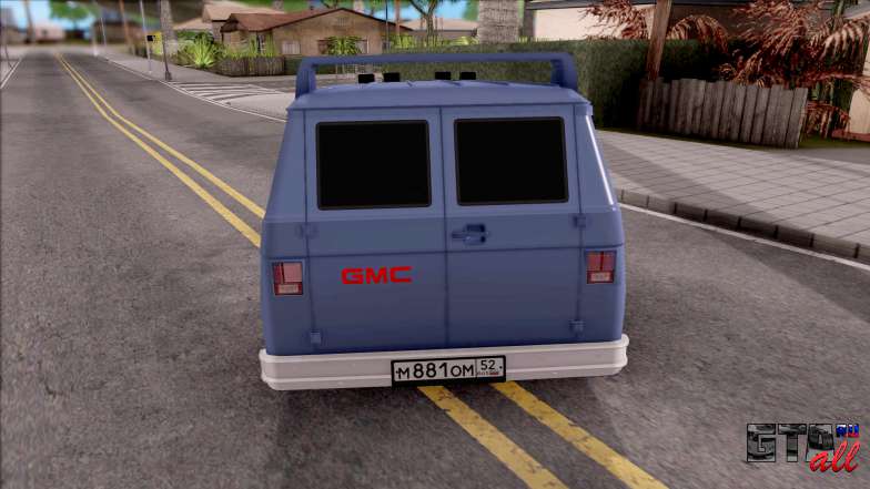 GMC Vandura для GTA San Andreas вид сзади