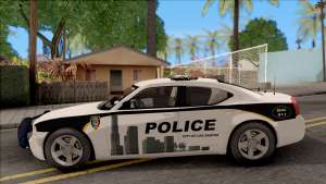 Dodge Charger Los Santos Police Department 2010 для GTA San Andreas вид сбоку