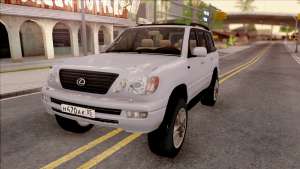 Lexus LX470 2003 для GTA San Andreas вид спереди