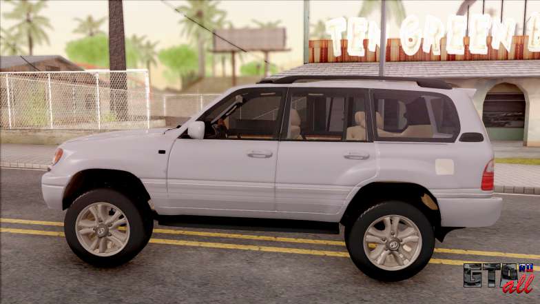 Lexus LX470 2003 для GTA San Andreas вид сбоку