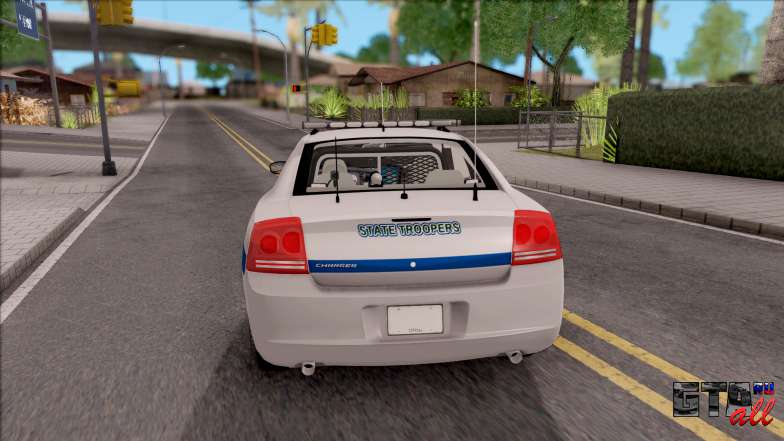 Dodge Charger San Andreas State Troopers 2010 для GTA San Andreas вид сзади