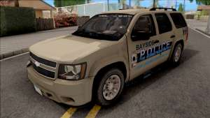 Chevrolet Tahoe Bayside Police Department 2010 для GTA San Andreas вид спереди