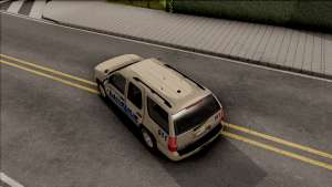 Chevrolet Tahoe Bayside Police Department 2010 для GTA San Andreas вид сверху