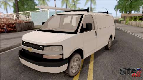 Chevrolet Express Undercover Surveillance Van для GTA San Andreas вид спереди