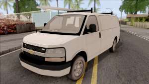 Chevrolet Express Undercover Surveillance Van для GTA San Andreas вид спереди