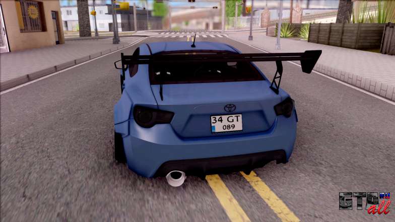 Toyota GT86 для GTA San Andreas вид сзади